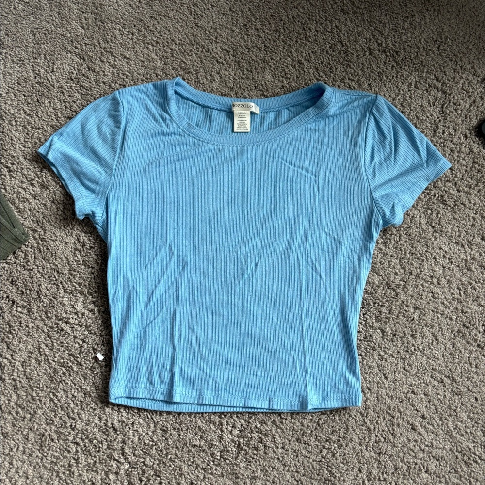Blue Women's Crop Top